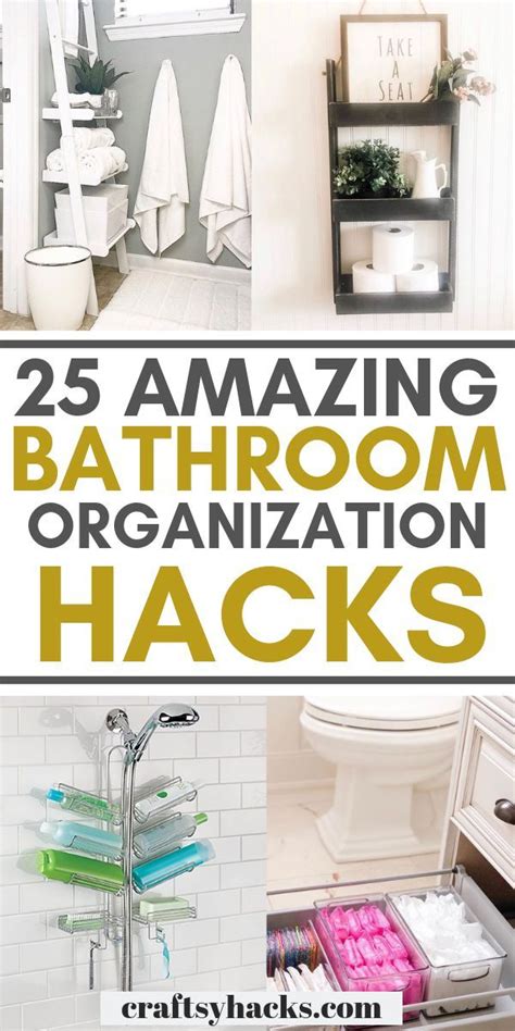 25 Bathroom Organization Hacks You Need To Know In 2020 Bathroom