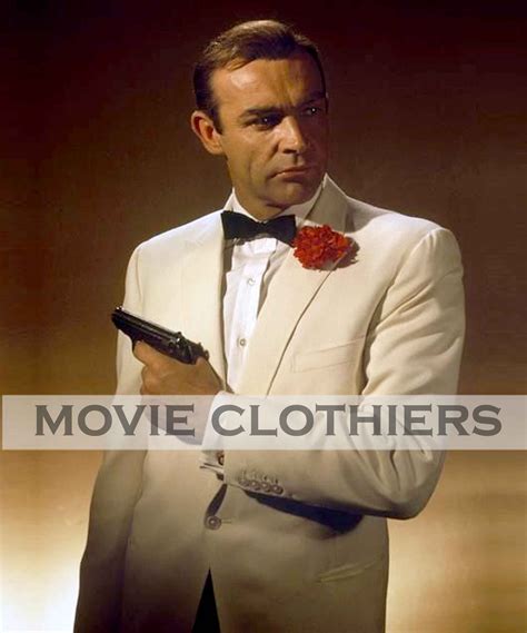 Sean Connery White Tuxedo Goldfinger James Bond Suit James Bond