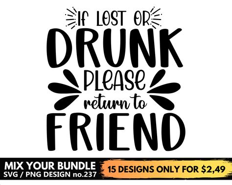 If Lost Or Drunk Please Return To Friend Svg Files For Cricut Etsy España