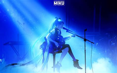 Download Wallpapers Vocaloid Hatsune Miku Guitar Concert Manga For