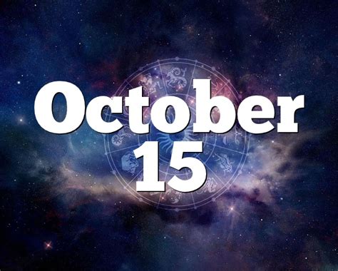 The symbol for libra is the scale. October 15 Birthday horoscope - zodiac sign for October 15th