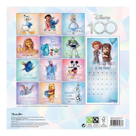 Disney Calendrier Officiel Ans De Disney