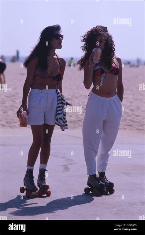 The 80s In Los Angeles California On The Boardwalk In Venice Beach