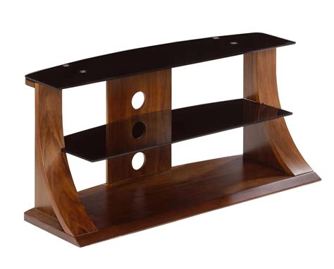 Jual Jf201 Large Walnut And Black Tv Stand