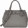 COACH Grace Quilted Leather Satchel Bag in Gray | Lyst