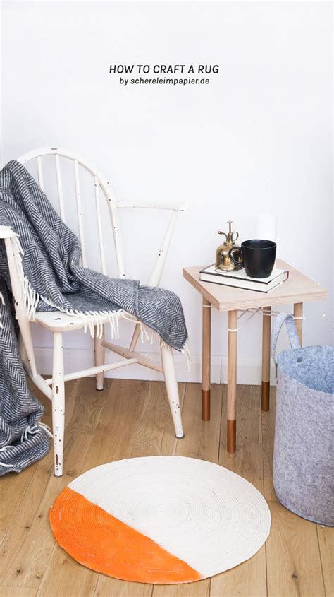 Jute teppich selber machen runder diy boho teppich pimp your stuff. Teppich selber machen - easy DIY mit Seil & Farbe ...