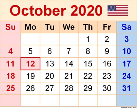 October 2020 Usa Holidays Calendar September Calendar 2018 Calendar