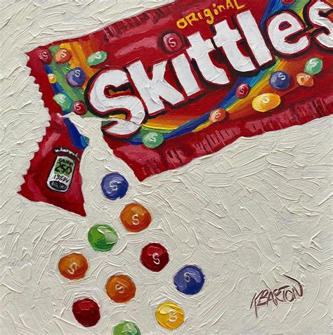 Skittles Candy Original Oil Painting Still Life By Karen Etsy