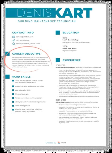 How To Write An Objective For Resume With Examples