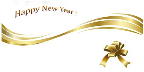 New Years Day Christmas Clip Art Happy New Year Gold Text And