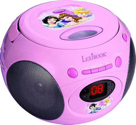 Lexibook Disney Princess Rapunzel Radio Cd Player Heapdhones Jack Aux