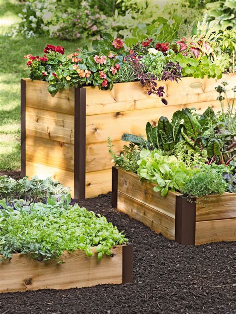 Elevated Cedar Raised Garden Bed Kit 2x8 Ergonomic Gardening