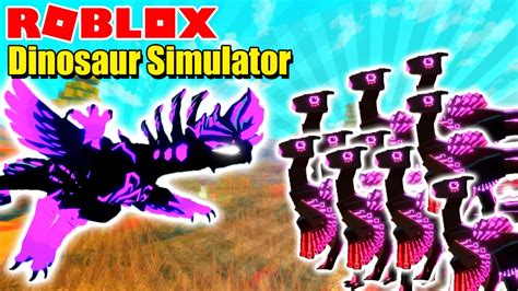 Roblox Dinosaur Simulator Pitch Black Avimimus Army Vs Pitch Black