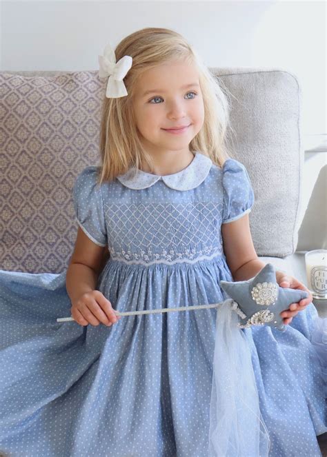 Robe Classique Chic Pour Petites Filles Sages Smocked Baby Girl