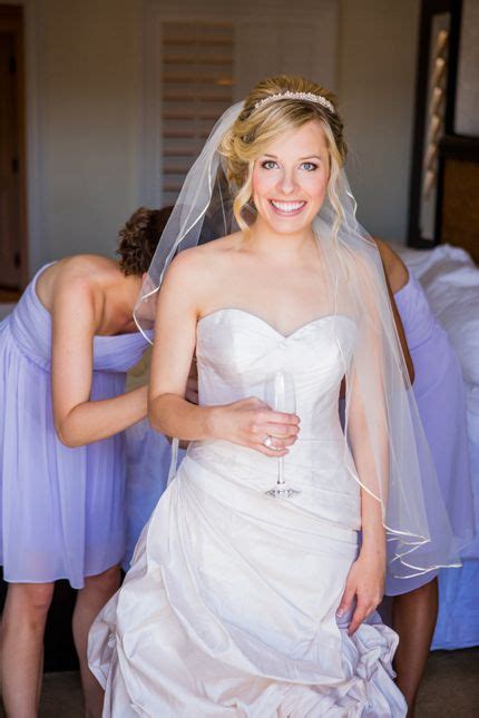 Bride Getting Ready Shots Strapless Wedding Dress Bride Getting