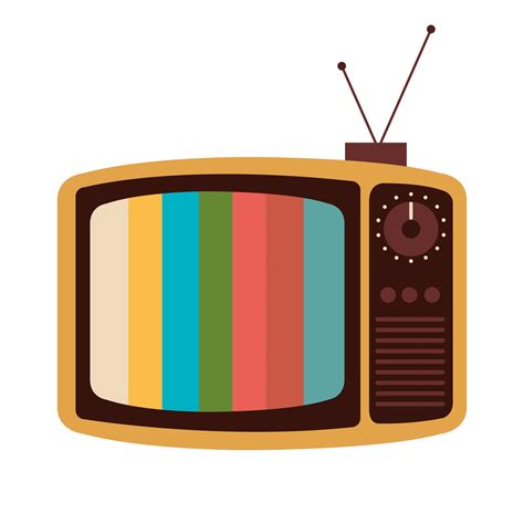 Old Retro Tv Isolated Icon 2490496 Vector Art At Vecteezy