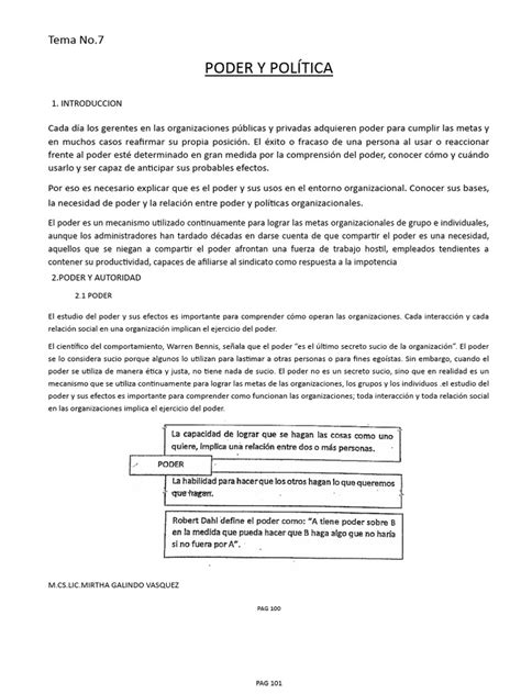 Poder Y Politica Pdf Sicología Ciencias Del Comportamiento