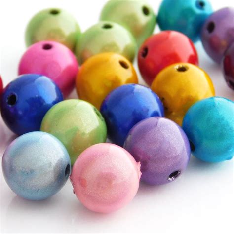 12mm Round Miracle Beads Mixed Colours Jewellery Making Supplies Ireland