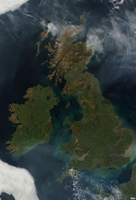 Cloudless Britain Seen From Above Bbc News