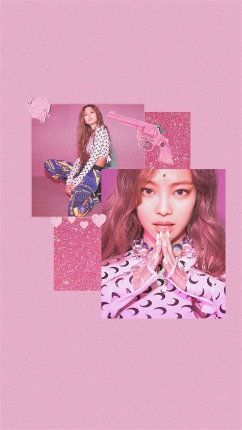 Jennie Black Pink Wallpaperlockscreen Pink Wallpaper Iphone Trendy