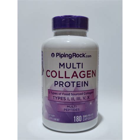 Jual Piping Rock Multi Collagen Protein Types I Ii Iii V X 2000mg