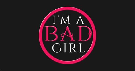 i m a bad girl logo im a bad girl logo sticker teepublic