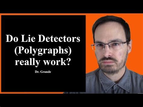 Lie detector tests gauge whether or not someone is lying based on their vitals, like heart rate, etc. Do Lie Detectors (Polygraphs) Really Work? - YouTube