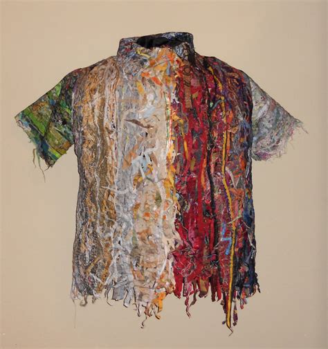 Judys Fiber Art Shirtwaste Fabric Sculpture