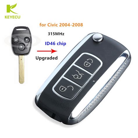 Create a virtual copy of the oem key with dcryptor. KEYECU Replacement Upgraded Flip Remote Car Key Fob 3 ...