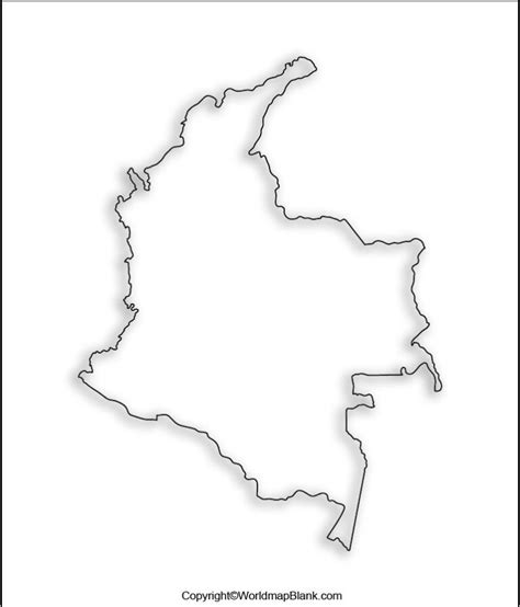 Blank Map Of Colombia World Map Blank And Printable
