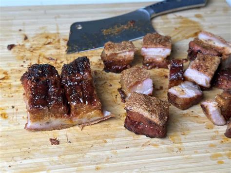 Crispy Pork Belly Burnt Ends Burnt Pellet Bbq