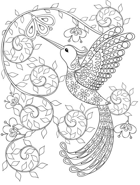 You can print or color them online at getdrawings.com for absolutely free. 20 Gorgeous Free Printable Adult Coloring Pages - Page 11 of 22 | Hummingbird, Adult coloring ...