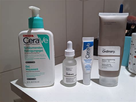 Night time CeraVe / The Ordinary skin care routine for normal to oily ...
