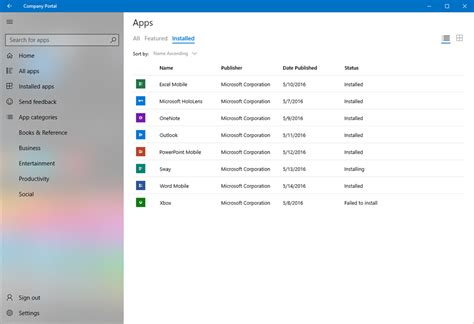 Updates Der Benutzeroberfläche Für Endbenutzer Apps In Intune