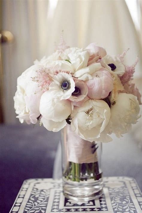 Adorable Navy Blue And Blush Pink Wedding Bouquets Emma Loves