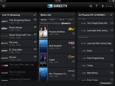 If you've been wondering, what channel is tnt on dish, look no further—tune in to channel 138. DIRECTV iPad app interface gets an upgrade - HD Report