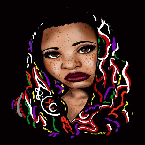 Freckled Nubian Queen Digital Art By Respect The Queen