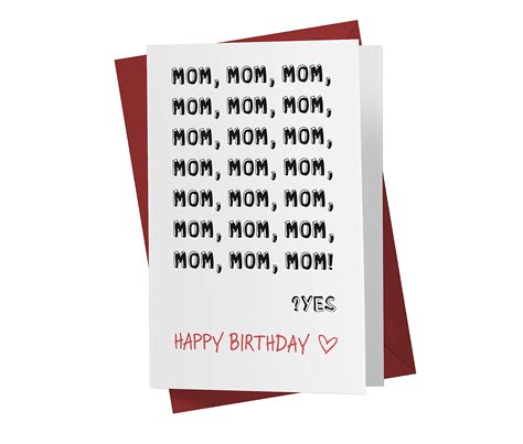 Buy Funny Birthday Card For Mom Witty Mother Anniversary Card Perfect Card For Her Ideal