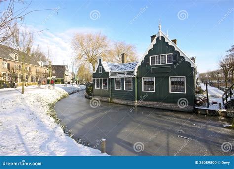 Typical Dutch Winter Scenic In The Netherlands Stock Photo Image Of