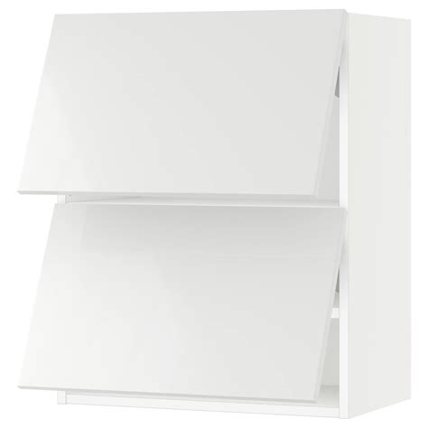 SEKTION Armoire murale horiz+2ptes - blanc/Ringhult blanc - IKEA