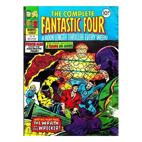 Complete Fantastic Four 1977 35 50 Vgf Marvel Uk Magazine House