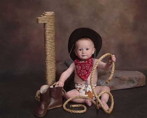 First Birthday Cowboy Photo Kid Photos Cowboy Party Country Theme