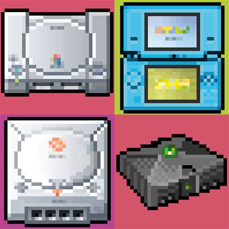 8 Bit Series Game Console Posters As Seen From The Eyes