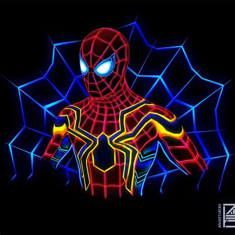 Amoled Neon Spider Man Wallpapers Wallpaper Cave