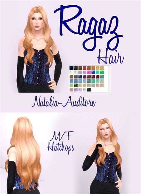 Ragaz Hair Natalia Auditore On Patreon Sims Hair Sims 4 Cc Skin