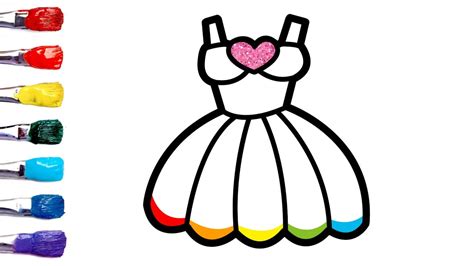 How To Draw A Princess Dress Step By Step Easy Youtube