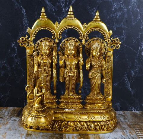 Buy Artvarko Ram Darbar Statue Shree Ram Ji Sita Laxman Hanuman Home