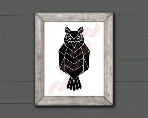 Geometric Owl Svg Cuttable Design Artofit