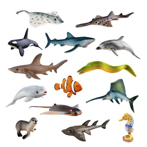 Buy Toymany 14pcs Realistic Sea Animals Figurines 2 6 Plastic Ocean