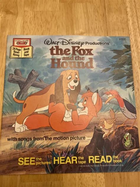 Disney Fox And The Hound Read And Sing Along Book No Tape Cassette 400